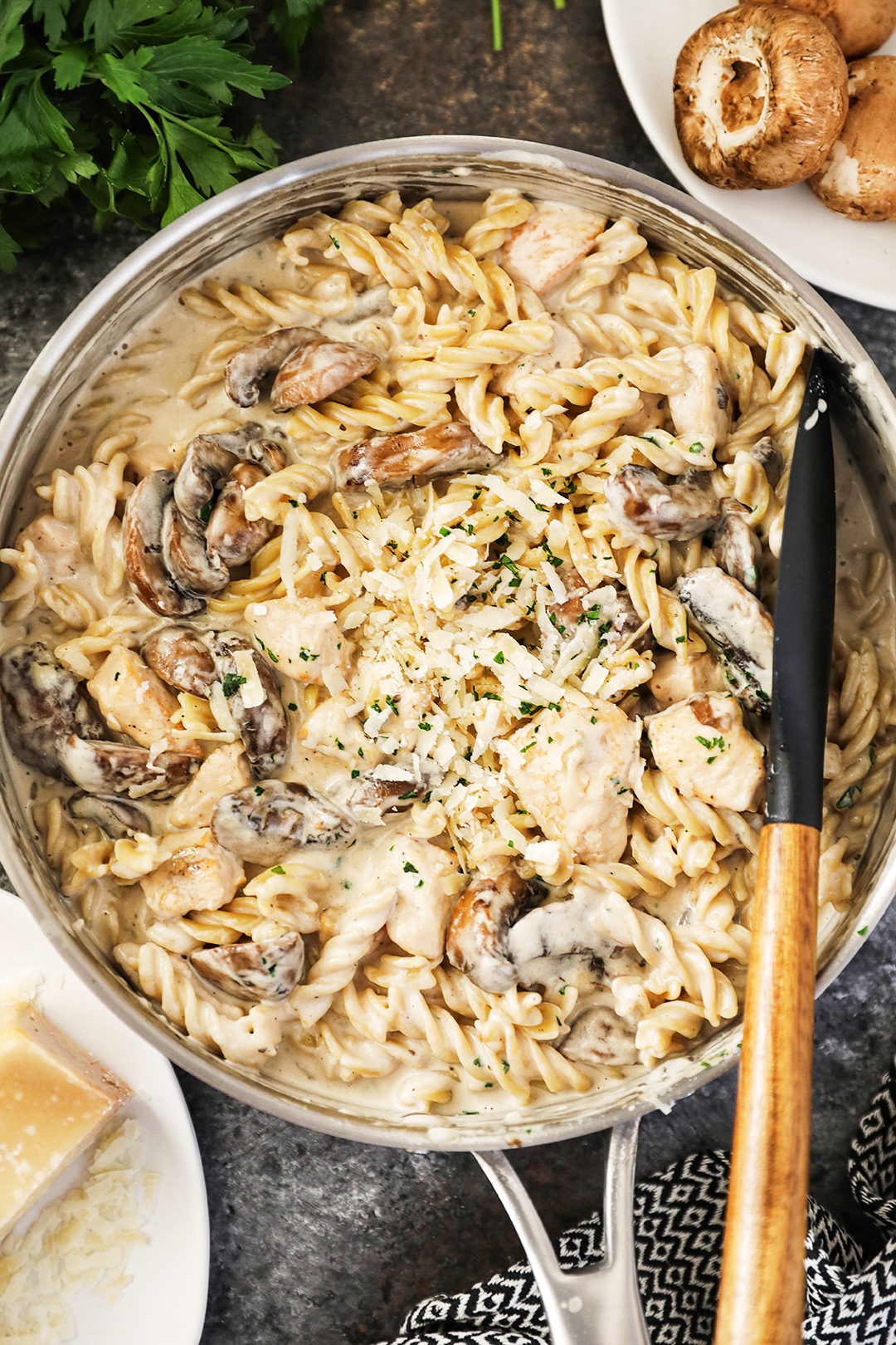 Mushroom Chicken Pasta